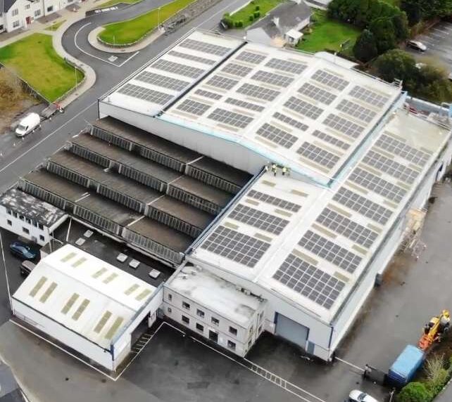 Aerial photo of Topforms manufacturing facilities in Galway